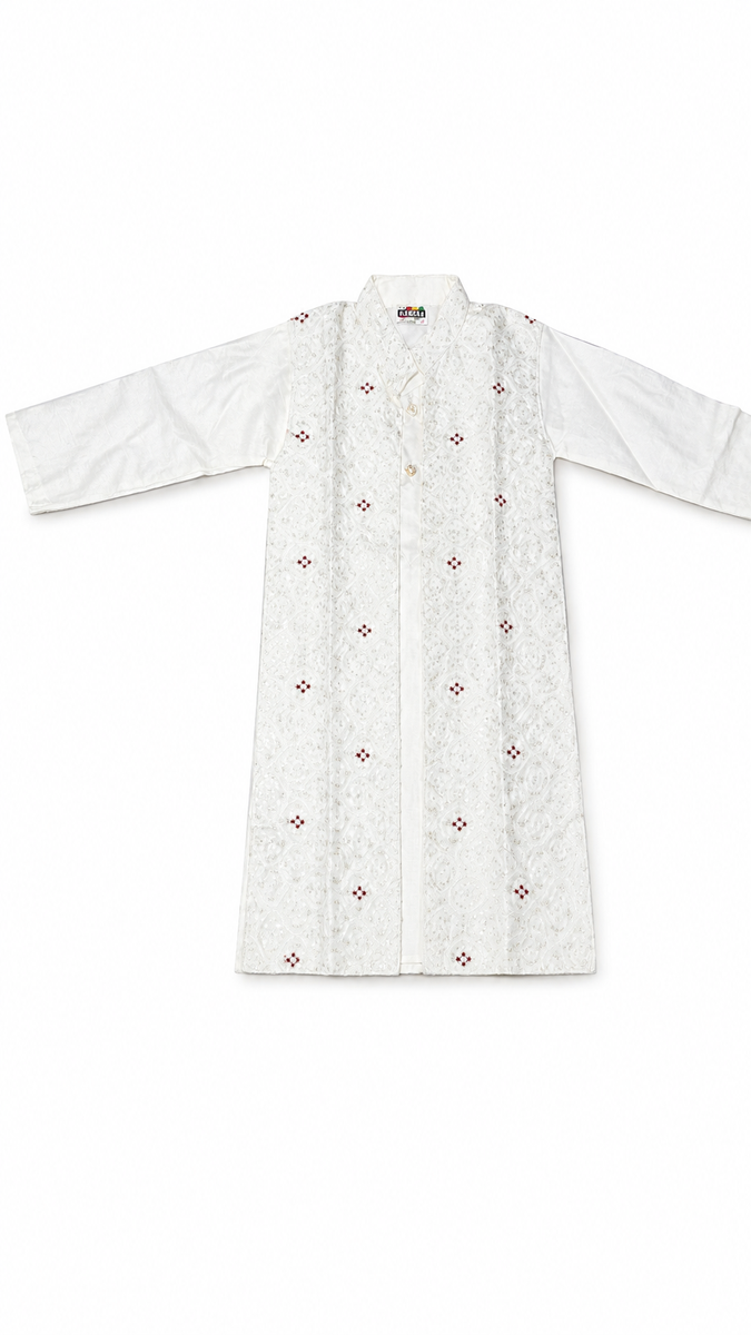 Boys Light Blue Casual Shirt with Teddy Applique — lifestyle