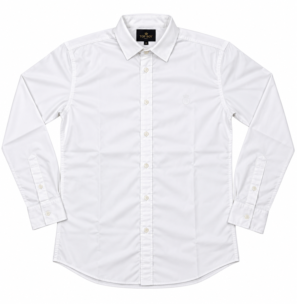 Classic White Formal Cotton Shirt for Boys — lifestyle